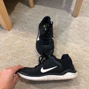 Nike Black and White Athletic Shoes